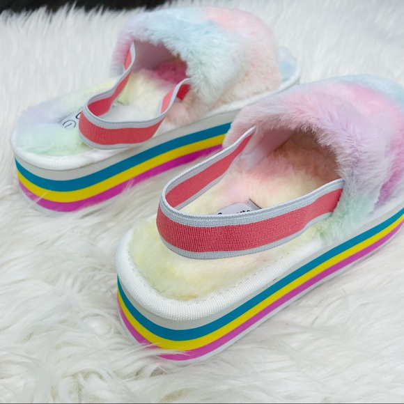 Multi striped platform sandal - Picture 6 of 9